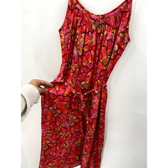 Tucker Silk Pattern midi Slip Dress - Picture 2 of 7